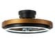 preview thumbnail 7 of 13, 20 in. Modern Circle Wheel Color-Changing Integrated LED Semi-Flush Mount Fandelier w/ Remote Control - 19.6 in. W x 7.6 in. H