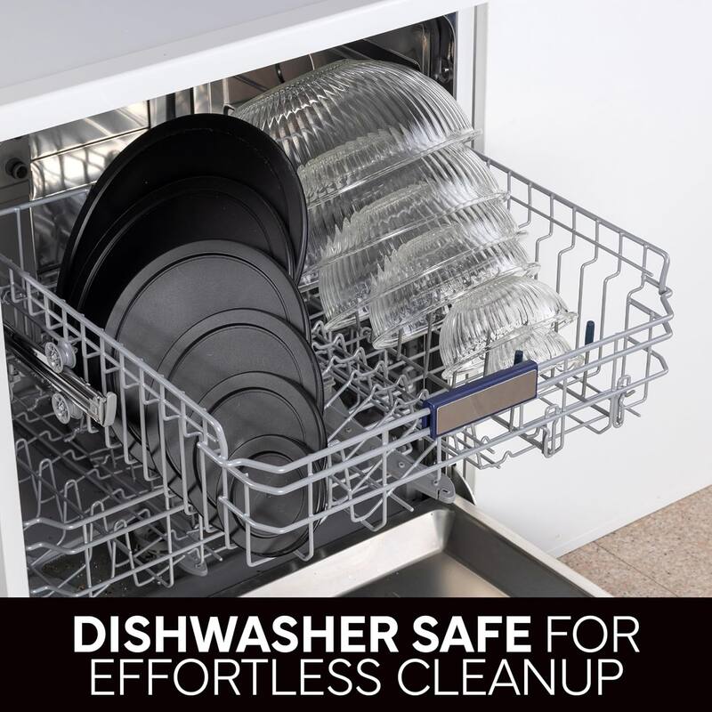 COOK WITH COLOR 12 Pc Glass Nesting Mixing Bowl Set with Lids for Cooking and Prep