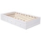 preview thumbnail 4 of 7, Twin Size Platform Storage Bed with 3 Drawers