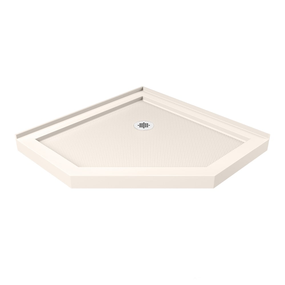 DreamLine SlimLine 42 in. D x 42 in. W x 2 3/4 in. H Neo-Angle Shower Base - 42" x 42"