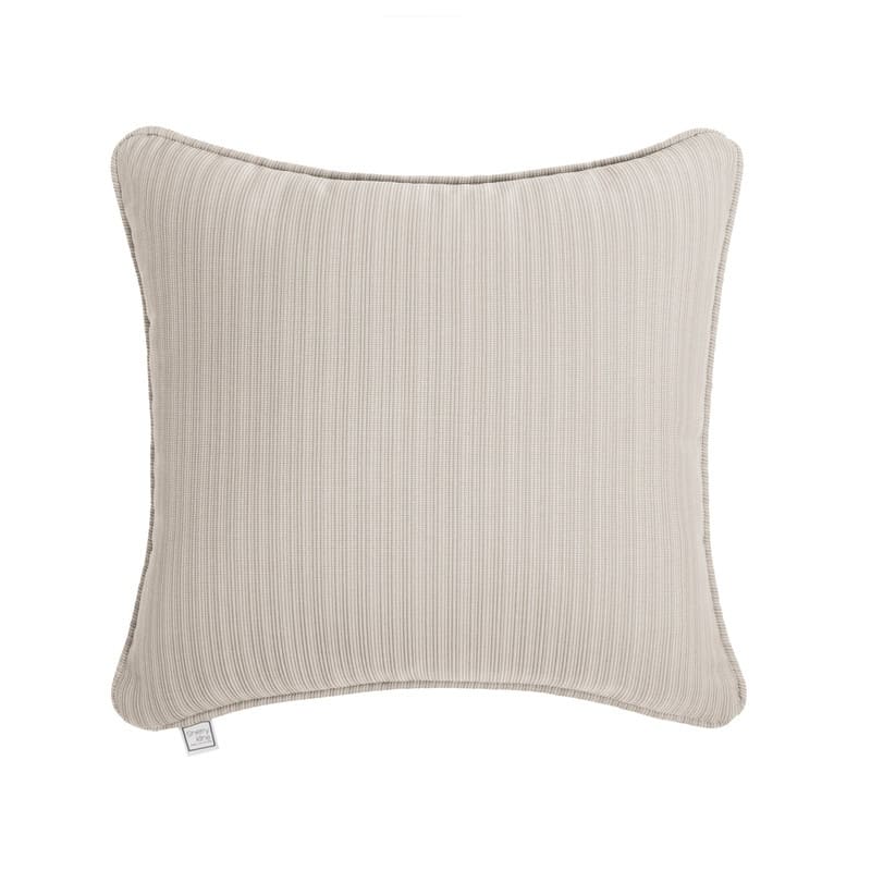 Sherry Kline Island Breeze Corded Indoor/Outdoor Pillows & Chaise Lounge - 18"x18" - Oyster