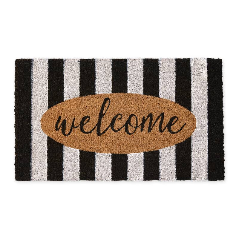 Welcome Cabana Stripes Doormat 17x29