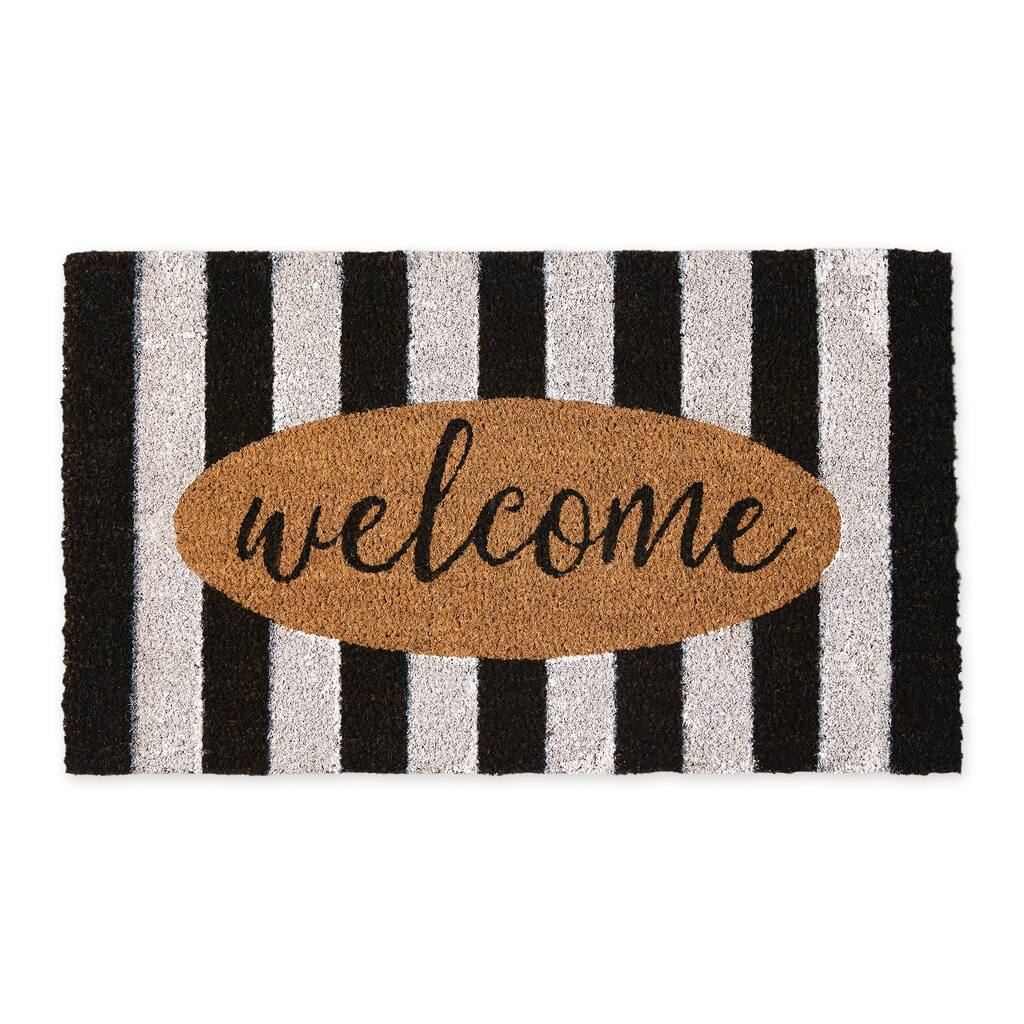 Welcome Cabana Stripes Doormat 17x29
