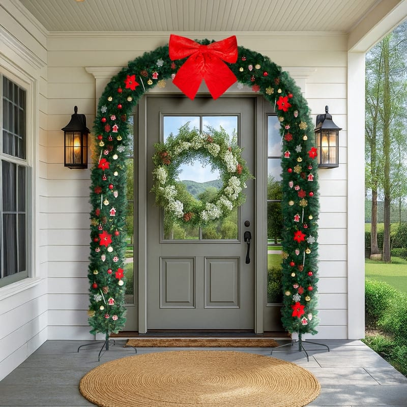 Christmas Artificial Tree Archway Decoration - Green