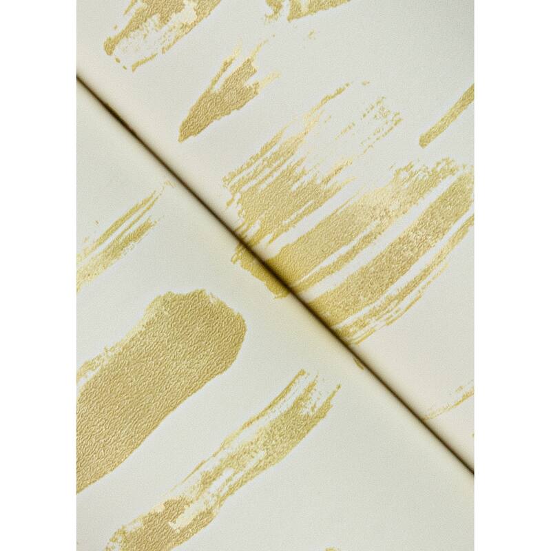 A-Street Prints Dwell Gold Brushstrokes Wallpaper