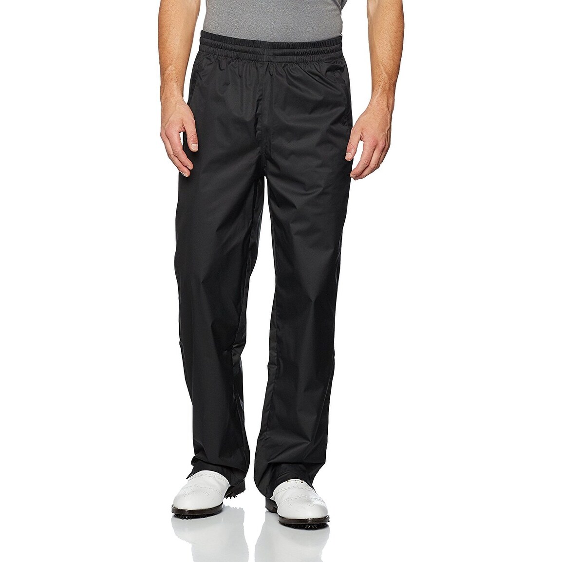 Adidas Men's Climaproof Provisional Packable Black Rain Pants B81986 Adidas Men's Climaproof Provisional Packable Black Rain Pants B81986