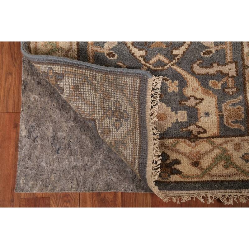 All-Over Oushak Indian Runner Rug Handmade Wool Carpet - 2'9" x 8'3"