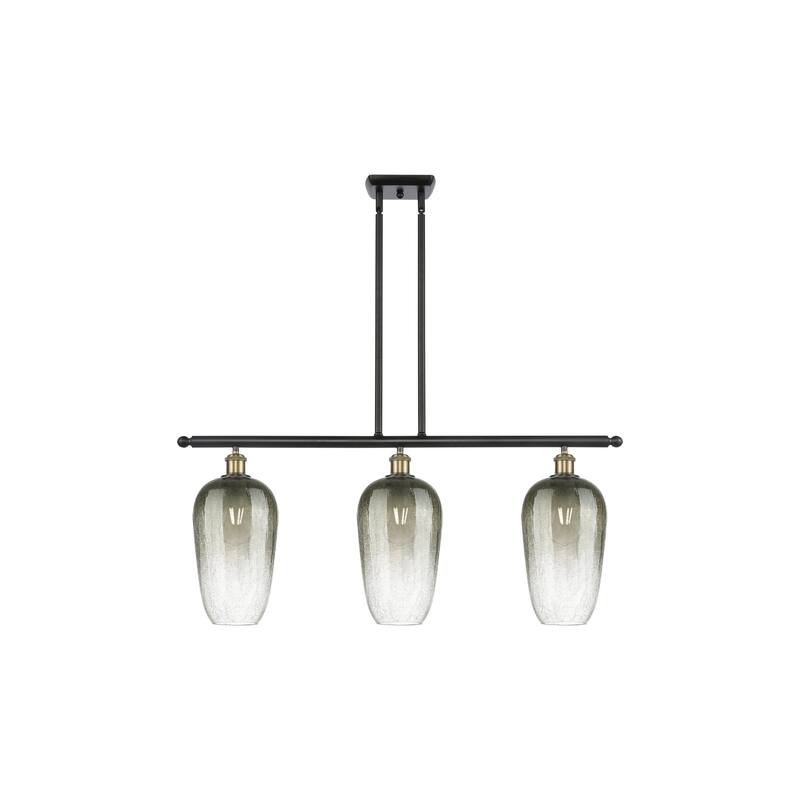 Innovations Lighting Endless Possibilities Ballston - Brookhaven Flute - 3 Light 36" Stem Hung Island Light