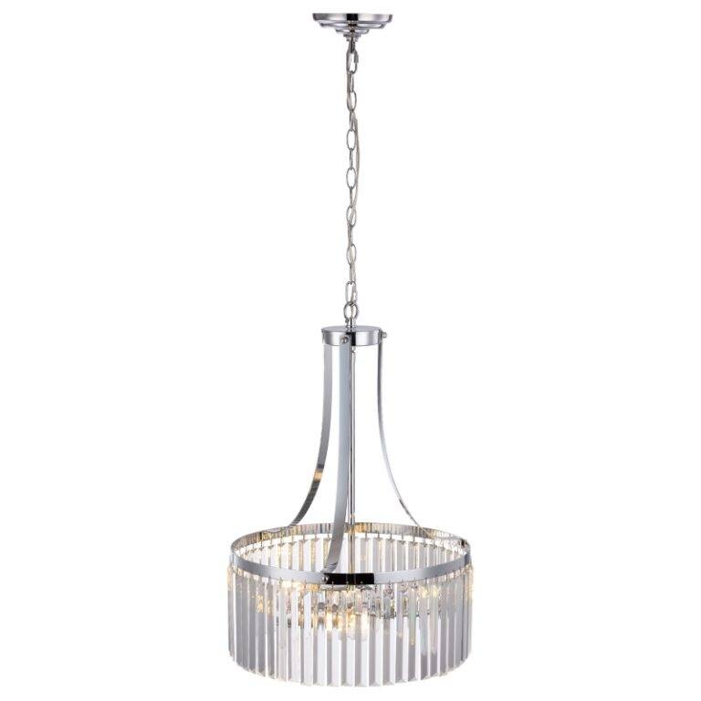 Catalina 3 Light Crystal Foyer Chandelier Pendant Light
