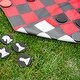 preview thumbnail 3 of 3, Checkers/Chess Outdoor Reversible Game Set with Storage Bag - 48" x 48"