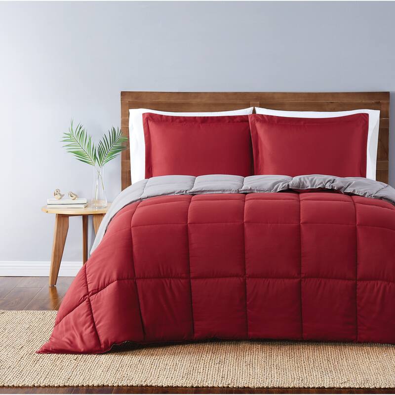 Truly Soft Everyday Reversible Down Alternative 3-Piece Comforter Set