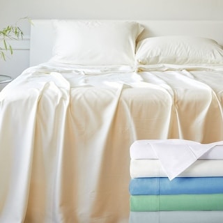 BedVoyage 100% viscose from Bamboo Bed Sheet Set, Split King - White