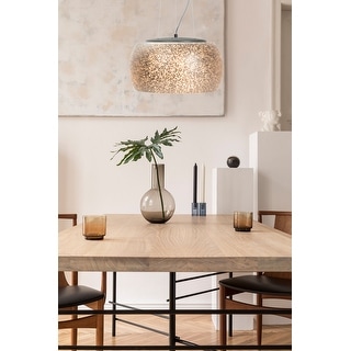 SAFAVIEH Lighting Bakari Pendant - 15.8"x15.8"x13.5-81.5"