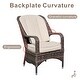 preview thumbnail 15 of 31, 5-Piece Aluminum Woven Rattan Dining Set with Cushions and Tempered Glass