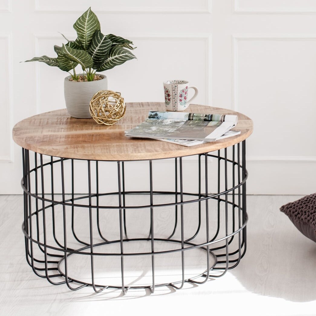 cage end table
