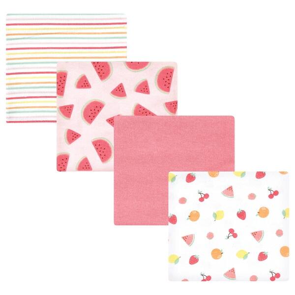 slide 1 of 1, Hudson Baby Infant Girl Cotton Flannel Receiving Blankets, Fruit Salad, One Size - Fruit Salad - One Size One Size - Fruit Salad