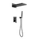 preview thumbnail 4 of 11, Bathroom Wall Mounted Shower System Matte Black