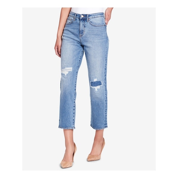 womens ripped ankle grazer jeans