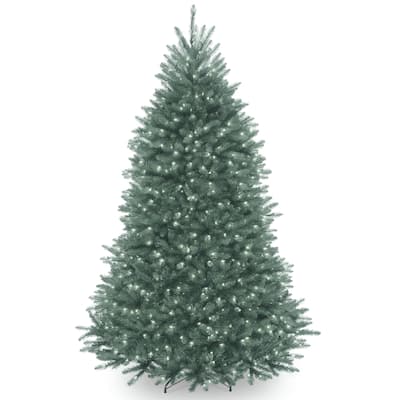 National Tree Company 6.5 ft. Dunhill Blue Fir Tree with Clear Lights - 6.5 Foot