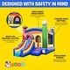 preview thumbnail 5 of 3, Pogo Bounce House Crossover Bounce House with Slide, Deluxe Sports