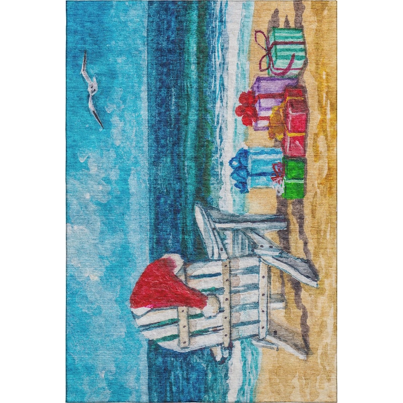 Premium Washable Super Soft Beach Christmas Mayfield Rug