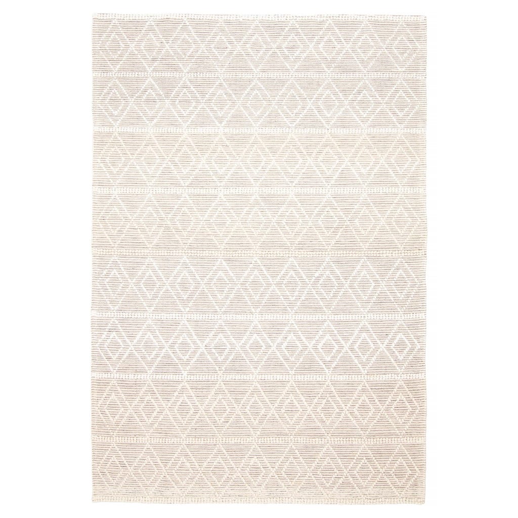 ECARPETGALLERY Braid weave Sienna Cream Wool Rug - 6'1 x 8'10