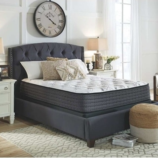 Signature Design by Ashley Limited Edition Plush Black and Grey 12-inch Mattress