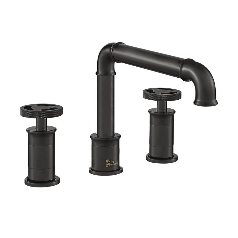 Swiss Madison SM-BF82 Avallon 1.2 GPM Widespread Bathroom Faucet - Matte Black