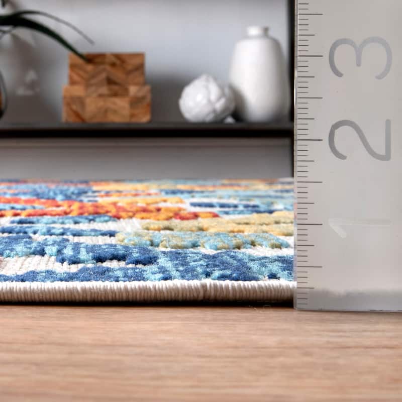 Nuloom Indoor/Outdoor Transitional Labyrinth Area Rug