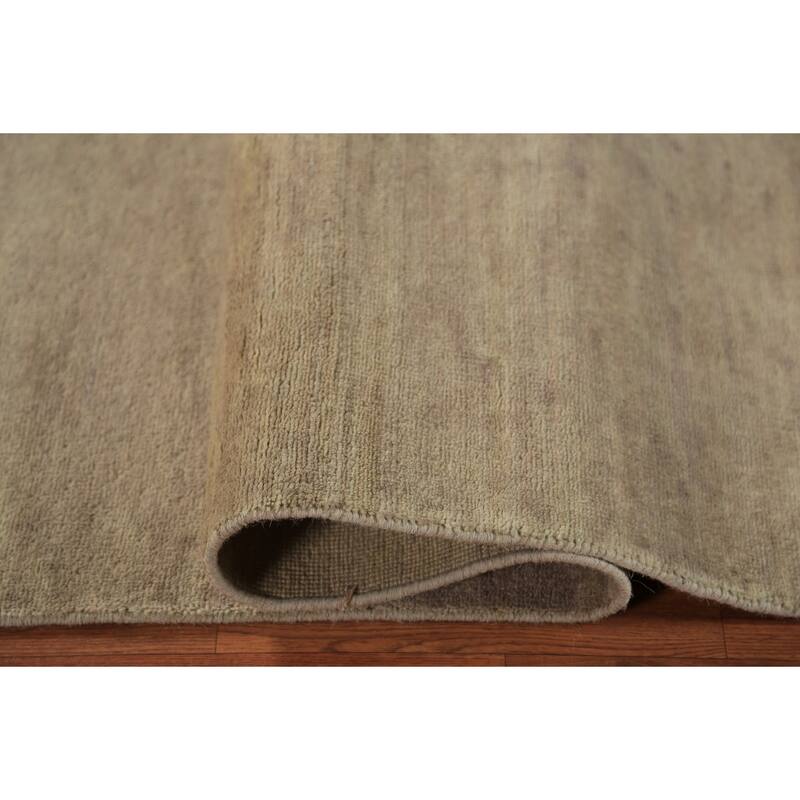 Modern Gabbeh Runner Rug Handmade Wool Carpet - 2'8" x 9'8"