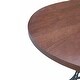 preview thumbnail 5 of 6, Oak Veneer 42 Round Dining Table Solid Wood Look Top Heavy Duty Wrought Iron Pedestal Compact Kitchen Rustic Modern
