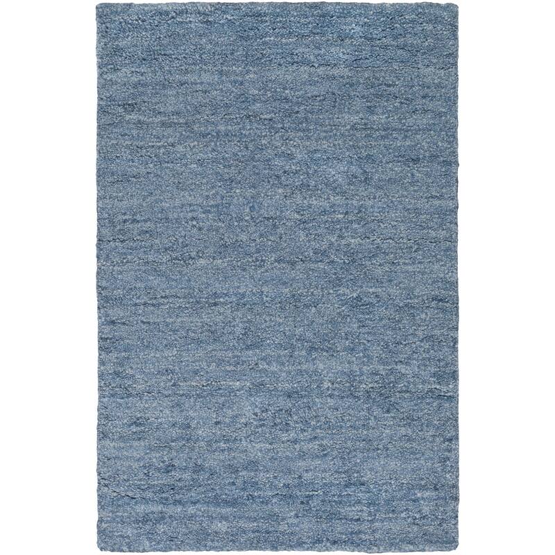 Hand-woven Dan Solid Viscose Area Rug