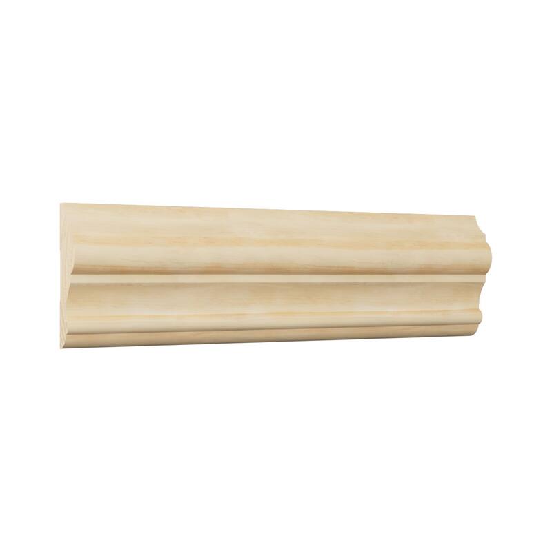 WM397 1-in D x 3-1/2-in W x 96-in L Americraft Solid Hardwood Stain Grade Chair Rail Moulding