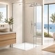 preview thumbnail 15 of 34, ANZZI Borderless Series 59 in. Barrier-Free Curbless Shower Base with Reversible Drain, Slip-Resistant & ADA Compliant