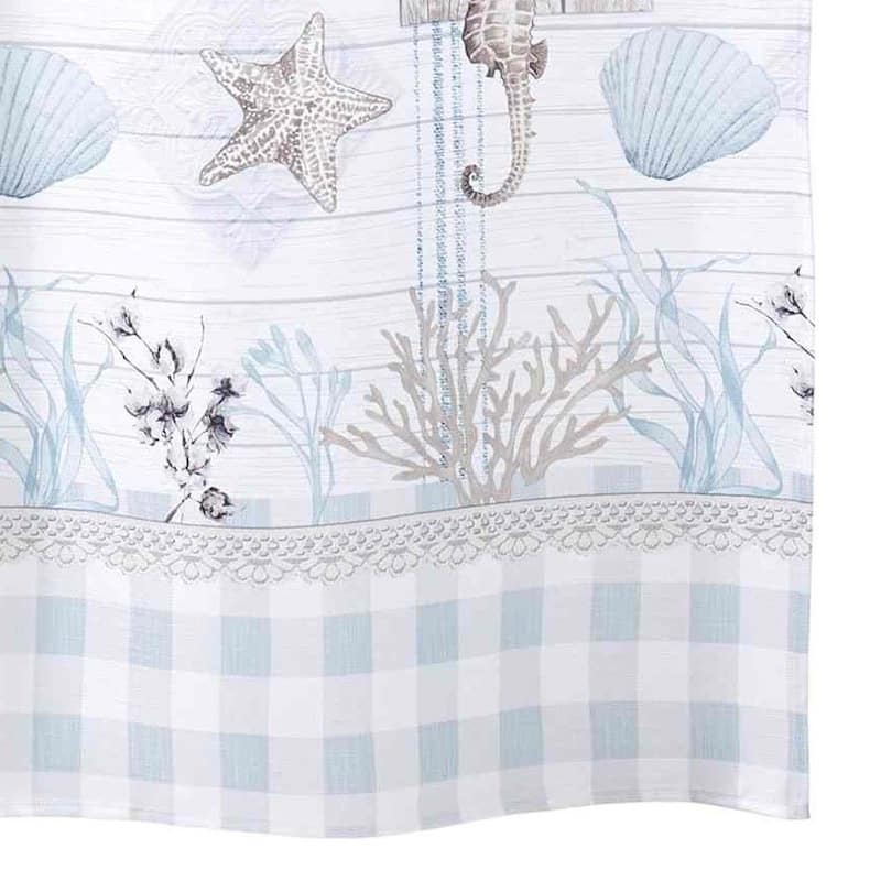 Avanti Linens Farmhouse Shell Shower Curtain