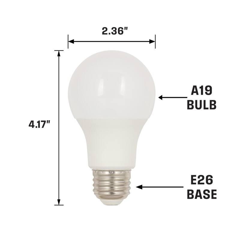 Westinghouse Lighting 10.5 Watt (75 Watt Equivalent) A19 Daylight LED Light Bulb, Medium Base, 6 Pack - White - 6-Pack