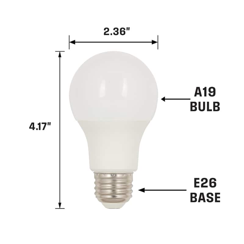 Westinghouse Lighting 5 Watt (40 Watt Equivalent) A19 Cool White LED Light Bulb, Medium Base, 6 Pack - 6-Pack