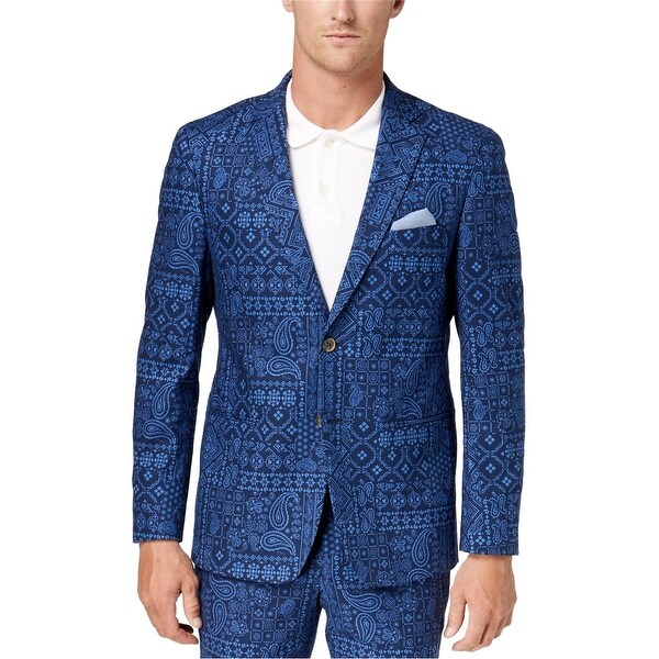 Shop Tallia Mens Slim Fit Two Button Blazer Jacket, Blue ... (600 x 600 Pixel)