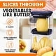 preview thumbnail 4 of 6, Cheer Collection Vegetable Chop Box with 3 Blades Navy Blue