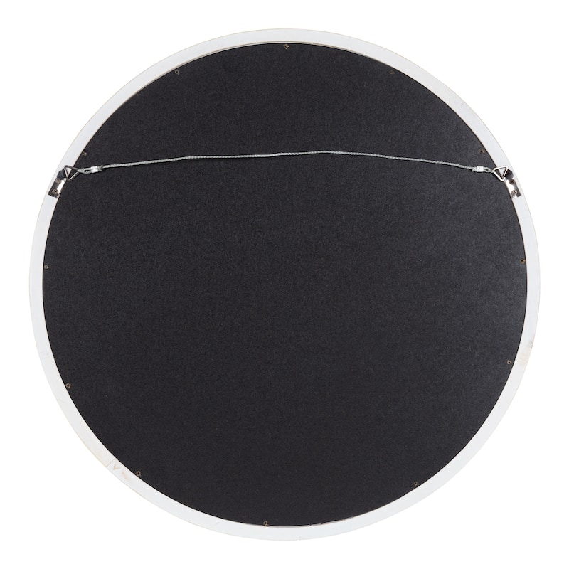 Kate and Laurel Hogan Round Framed Wall Mirror