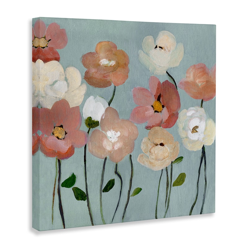 Stupell Soft Mixed Blossoms Canvas Wall Art Design By Charity Henderson