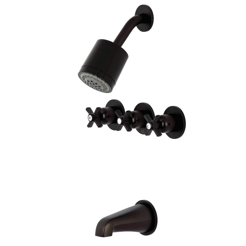 Millennium Three-Handle Tub and Shower Faucet - Oil Rubbed Bronze