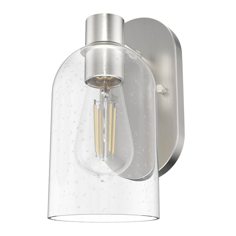 Hunter Lochemeade 1 Light Wall Sconce, Damp Rated - Bathroom, Hallway, Bedroom - Modern Farmhouse, Contemporary, Industrial
