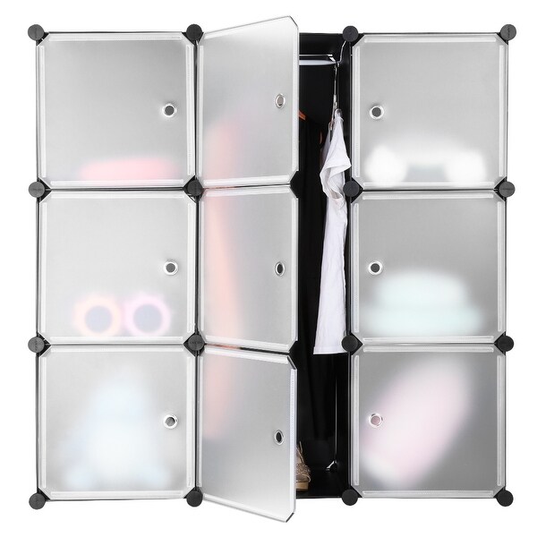 Shop Langria 9 Cube Modular Diy Storage Organizer Unit Plastic
