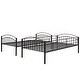 preview thumbnail 12 of 11, Twin Over Twin Metal Bunk Bed Ideal for Kids Rooms and Guest Spaces