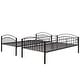 preview thumbnail 2 of 11, Twin Over Twin Metal Bunk Bed Ideal for Kids Rooms and Guest Spaces