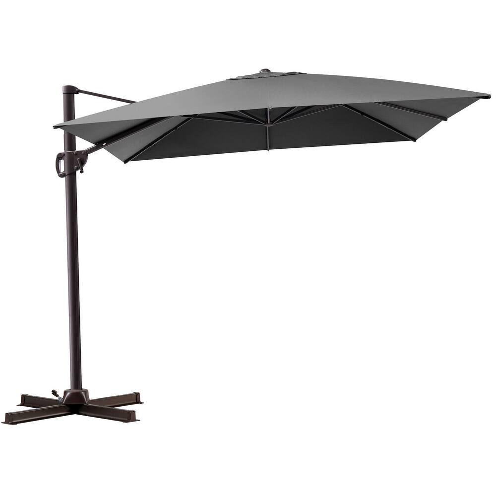 Outdoor Patio Umbrella 9 FT x 11 FT Cantilever-Offset Umbrella with No Base