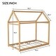 preview thumbnail 25 of 31, Twin Size Classic Wooden Wooden House Bed