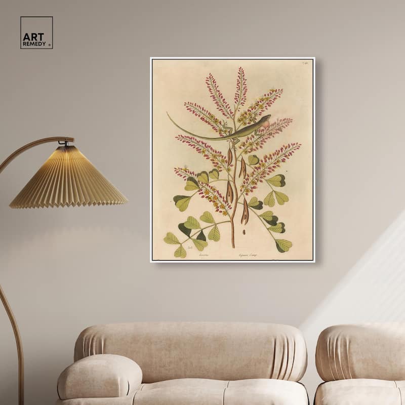 Green Lizard Canvas by Art Remedy