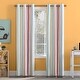 preview thumbnail 10 of 15, Sun Zero Pippa Stripes 100% Blackout Grommet Curtain Panel, Single Panel 40" x 84" - Pink